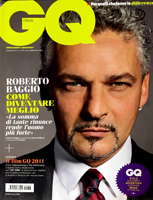 GQ Italia Magazine January 2011 ROBERTO BAGGIO Nora Mogalle MARILYN MONROE Rafael Nadal