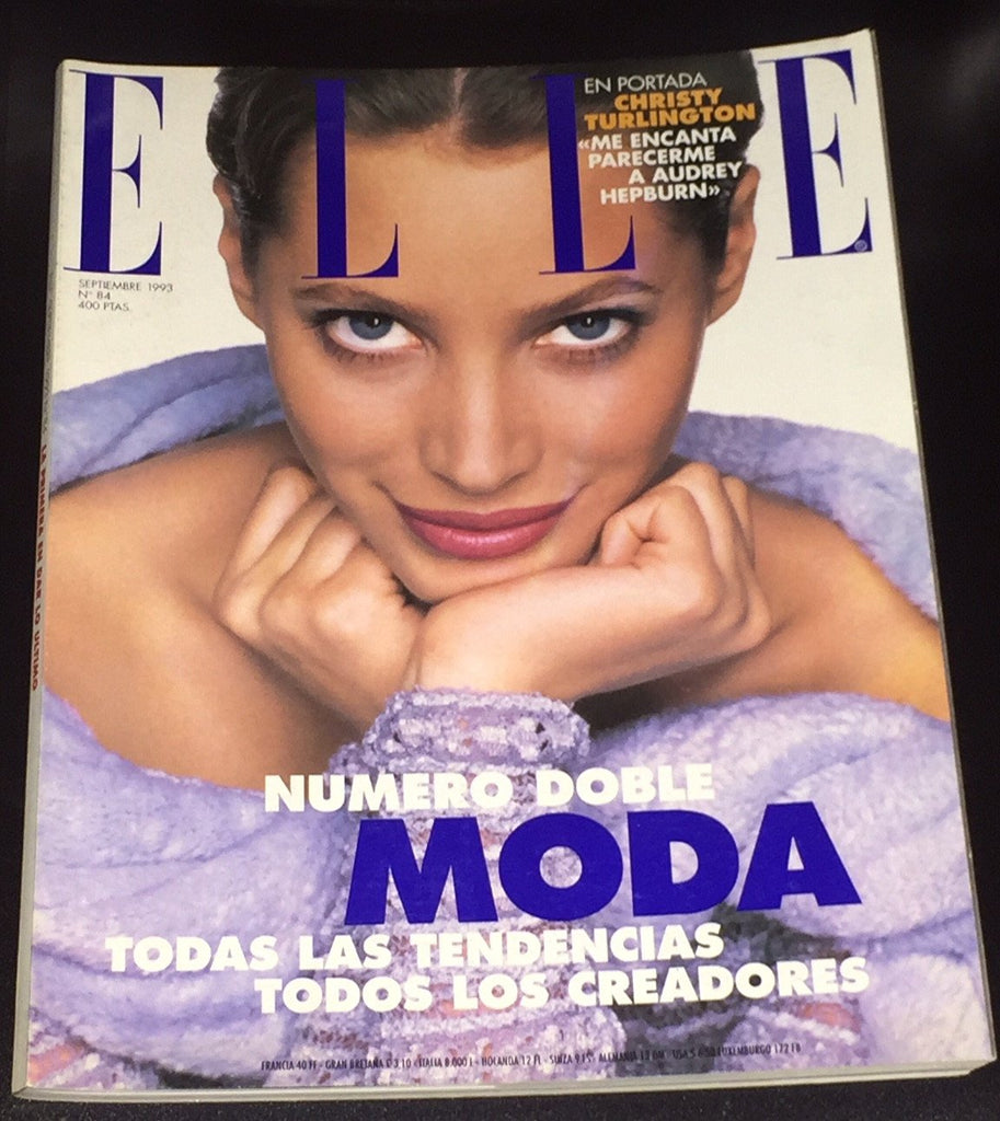 ELLE Spain Magazine September 1993 CHRISTY TURLINGTON Brandi Quinones KATE MOSS - magazinecult