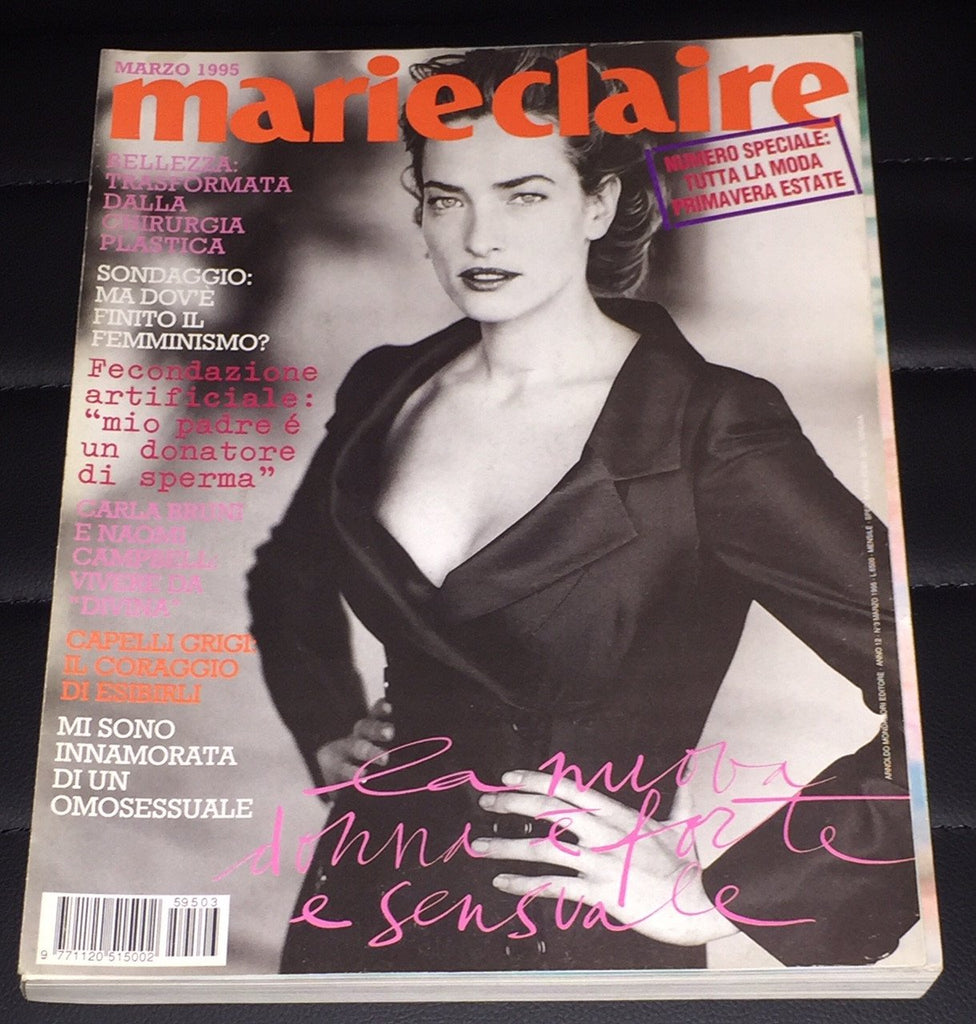 MARIE CLAIRE Italia Magazine 1995 TATJANA PATITZ Paulina Porizkova NADJA AUERMANN Eva Herzigova - magazinecult