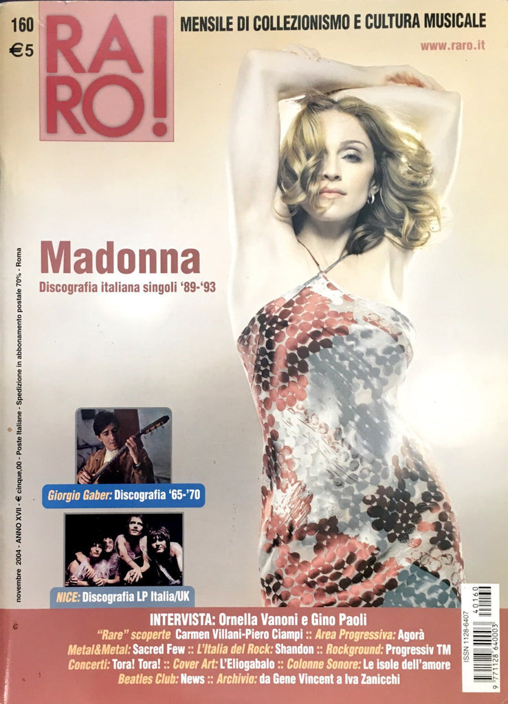 RARO! Magazine November 2004 MADONNA Discography from 1989 to 1993