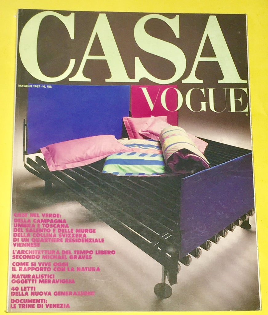 CASA VOGUE Magazine Italy May 1987 Issue #185 Vintage Design Architecture