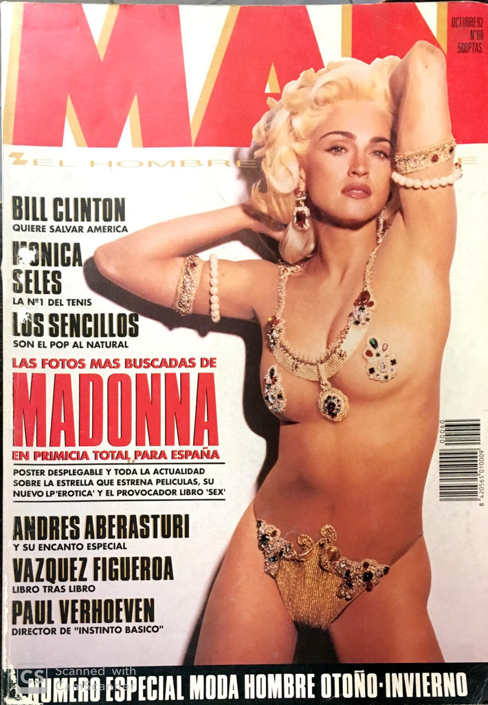 MAN Magazine 1992 MADONNA MILLA JOVOVICH Sabrina Ferilli HOYT RICHARDS