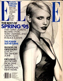 ELLE US Magazine March 1995 NADJA AUERMANN Tatjana Patitz INES DE LA FRESSANGE Jeanloup Sieff