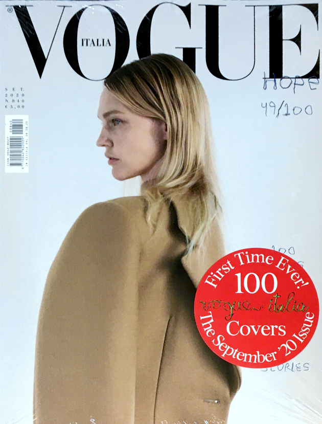 Vogue Italia Magazine September 2020 Sealed SASHA PIVOVAROVA Cover 49 of 100