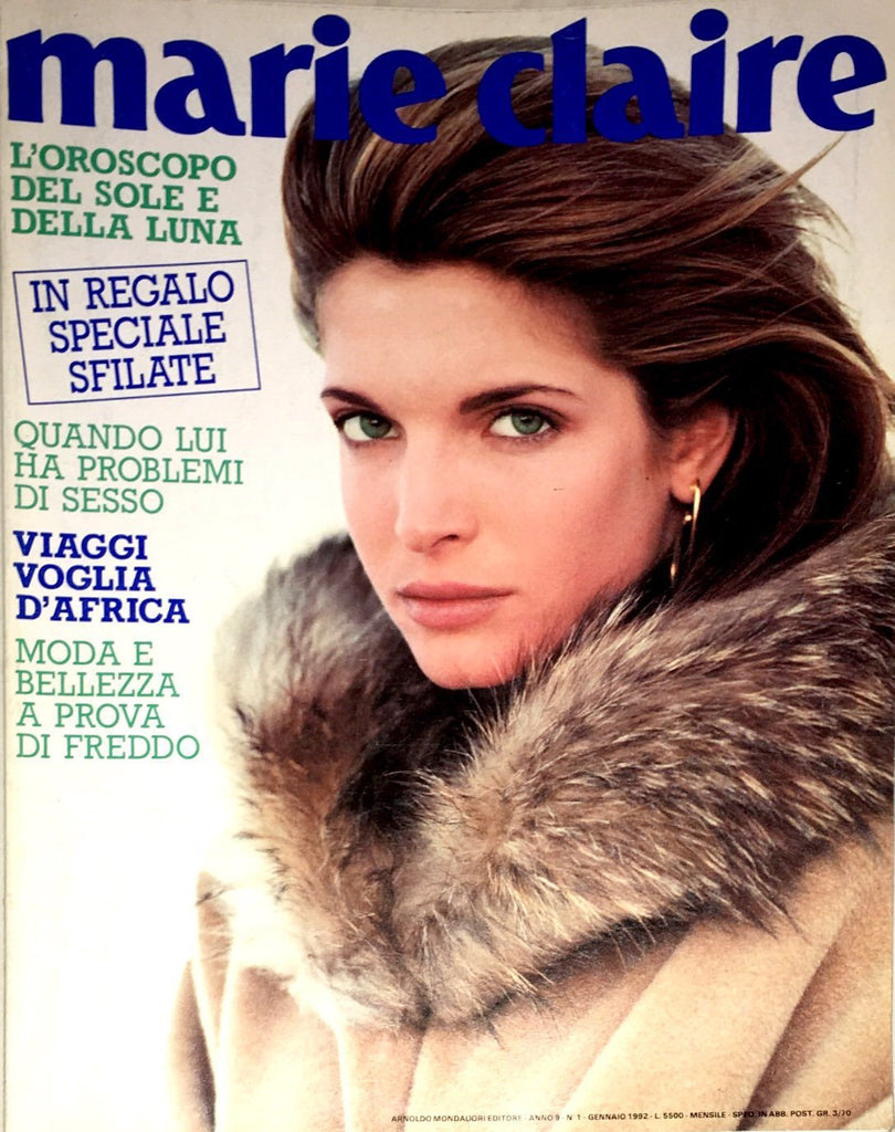 MARIE CLAIRE Italia Magazine 1992 STEPHANIE SEYMOUR Yasmeen Ghauri SUZANNE LANZA