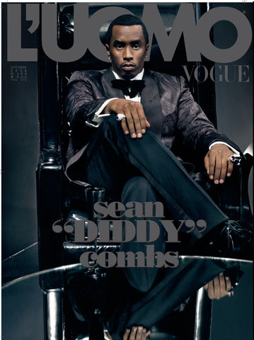 L'UOMO VOGUE Magazine 2008 SEAN DIDDY The Kiss ROBIN THICKE Nerd BRUCE WEBER