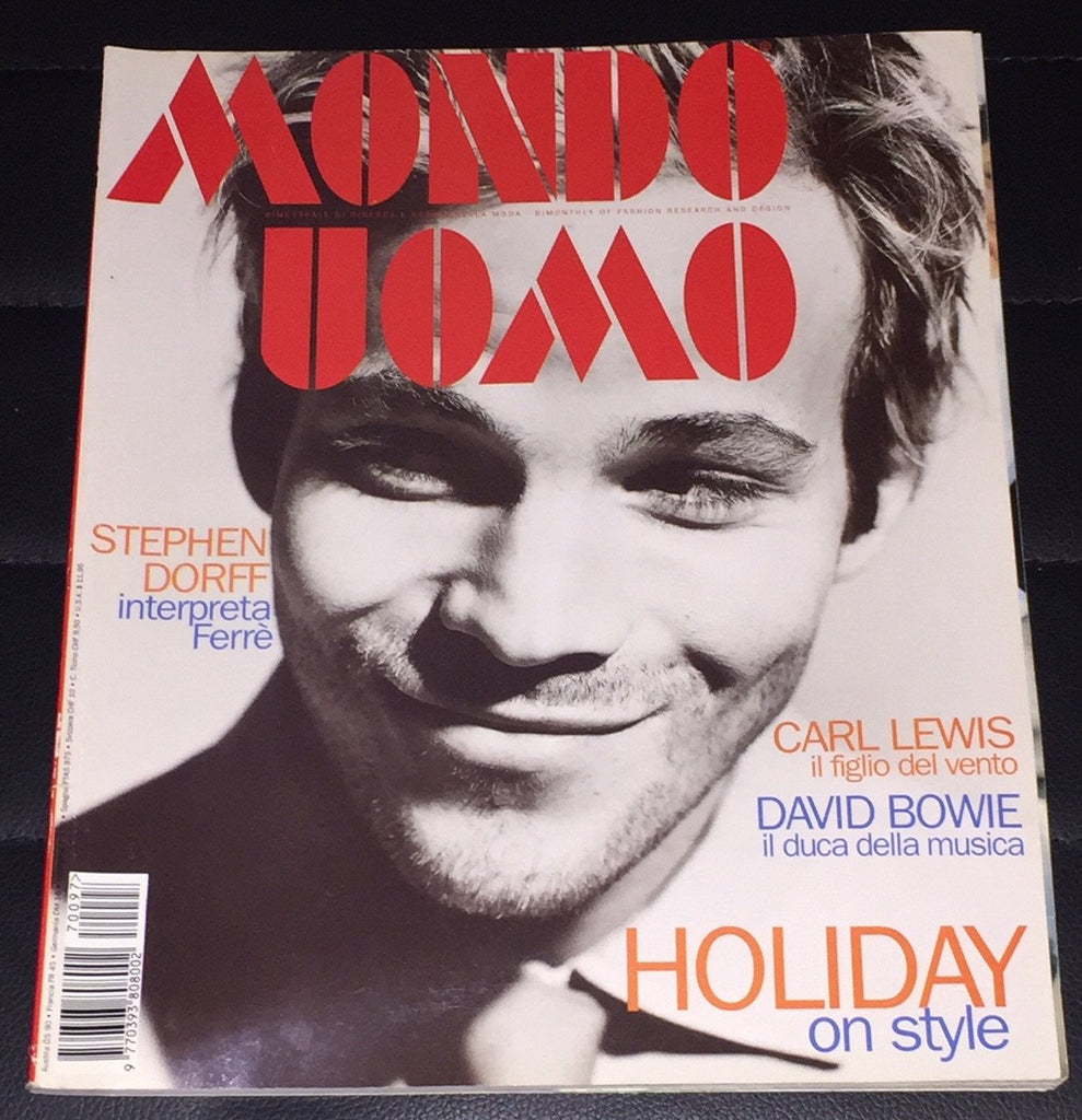 MONDO UOMO Magazine 1997 STEPHEN DORFF David Bowie ENRIQUE PALACIOS