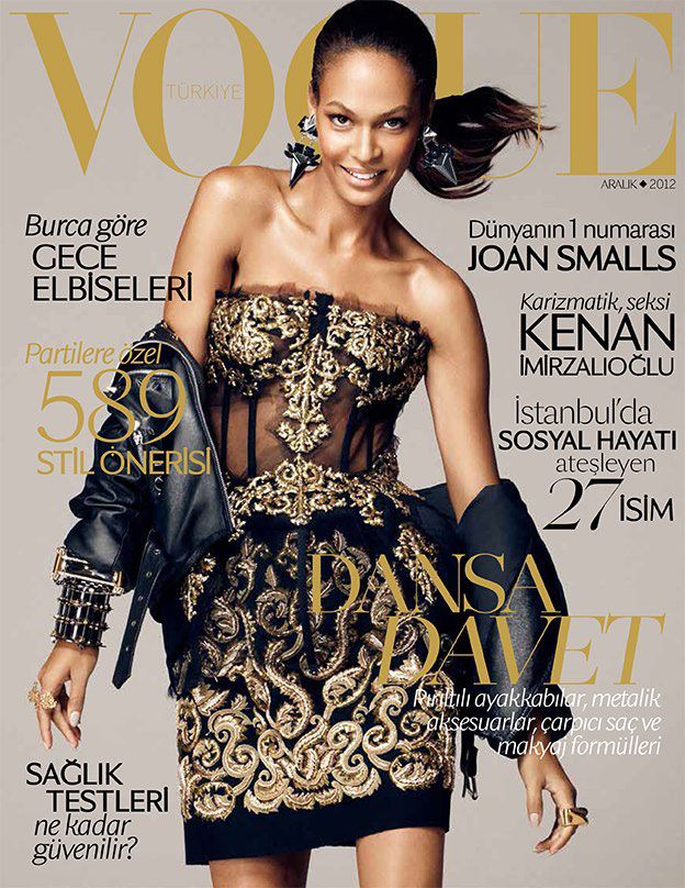 VOGUE Turkey Magazine December 2012 JOAN SMALLS Bette Franke SHANNAN C