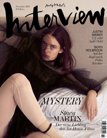 INTERVIEW Magazine Germany 2015 STACY MARTIN Justin Bieber TERRY RICHARDSON