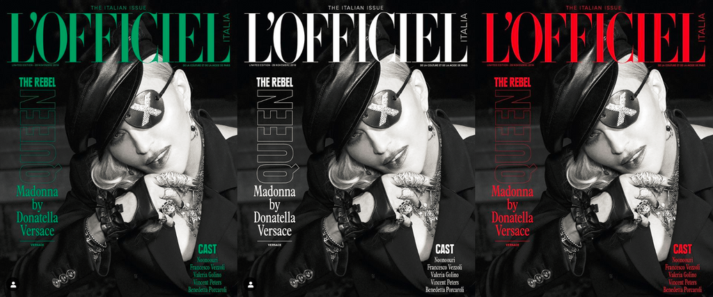 L'OFFICIEL ITALIA 3x Magazine 2019 MADONNA Limited Edition [ all covers bundle ]