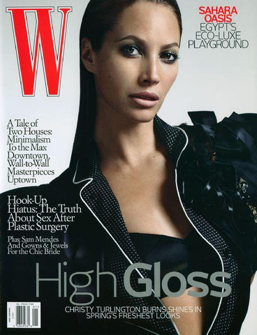 W Magazine January 2009 CHRISTY TURLINGTON Abbey Lee Kershaw MARIO SORRENTI