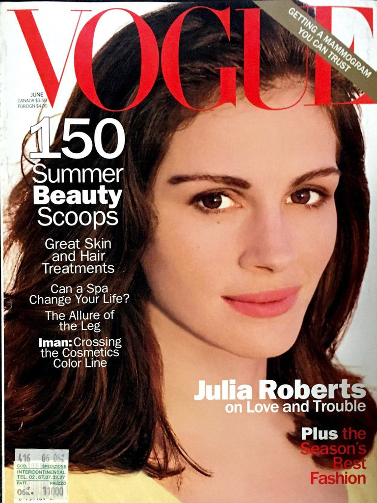 Julia Roberts KATE MOSS Nadja Auermann HELMUT NEWTON Bridget Hall VOGUE Magazine US 1994