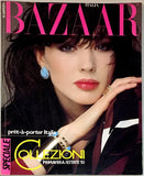 HARPER'S BAZAAR Magazine Italia 1983 JOANNE RUSSELL Iman EVA VOORHES