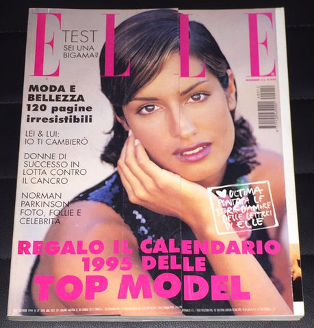 ELLE Italia Magazine December 1994 YASMEEN GHAURI Claudia Schiffer MAGALI AMADEI
