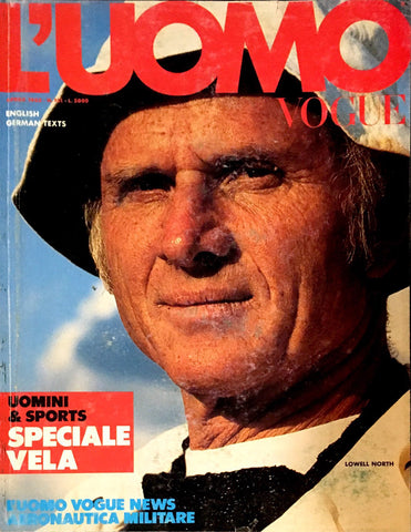 L'UOMO VOGUE Magazine April 1985 LOWELL NORTH