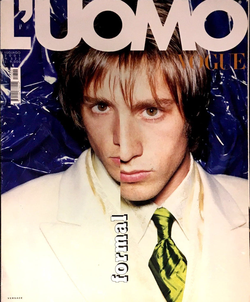 L'UOMO VOGUE Magazine July 2001 TYSON BALLOU Paolo Roversi TESTINO Christina Kruse