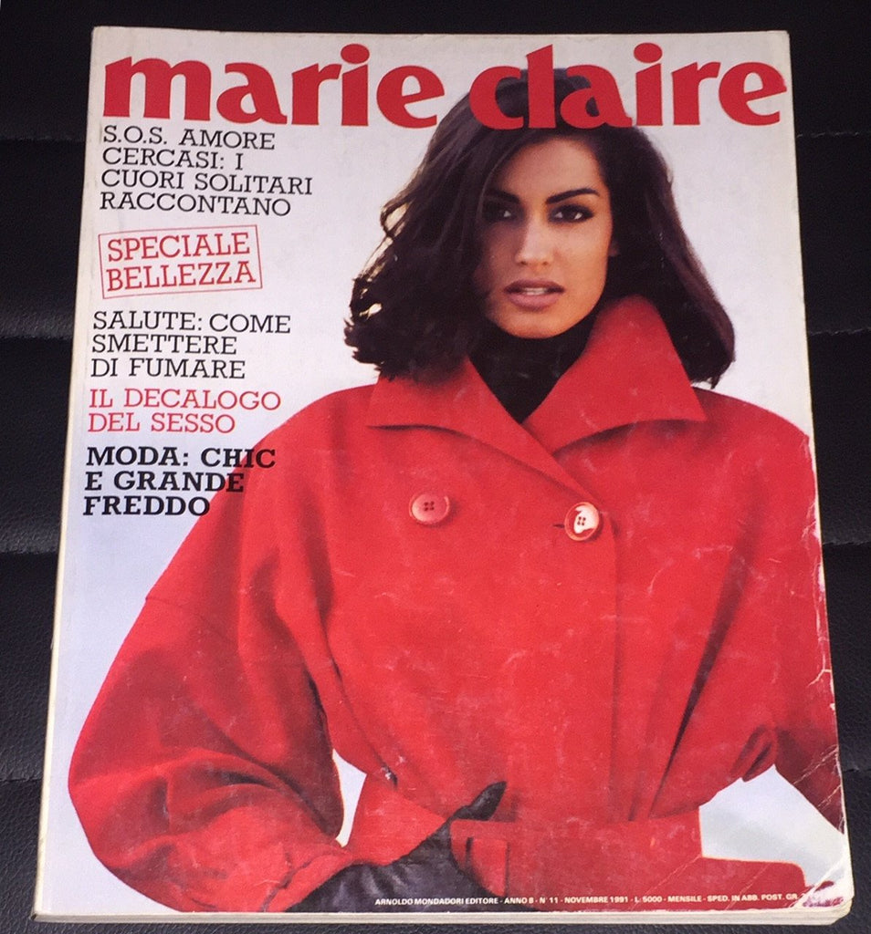 MARIE Claire Italia magazine 1991 YASMEEN GHAURI Susan Holmes GIANFELICI Owen
