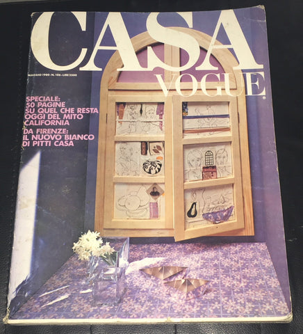 CASA VOGUE Magazine Italy May 1980 Issue #106 Vintage