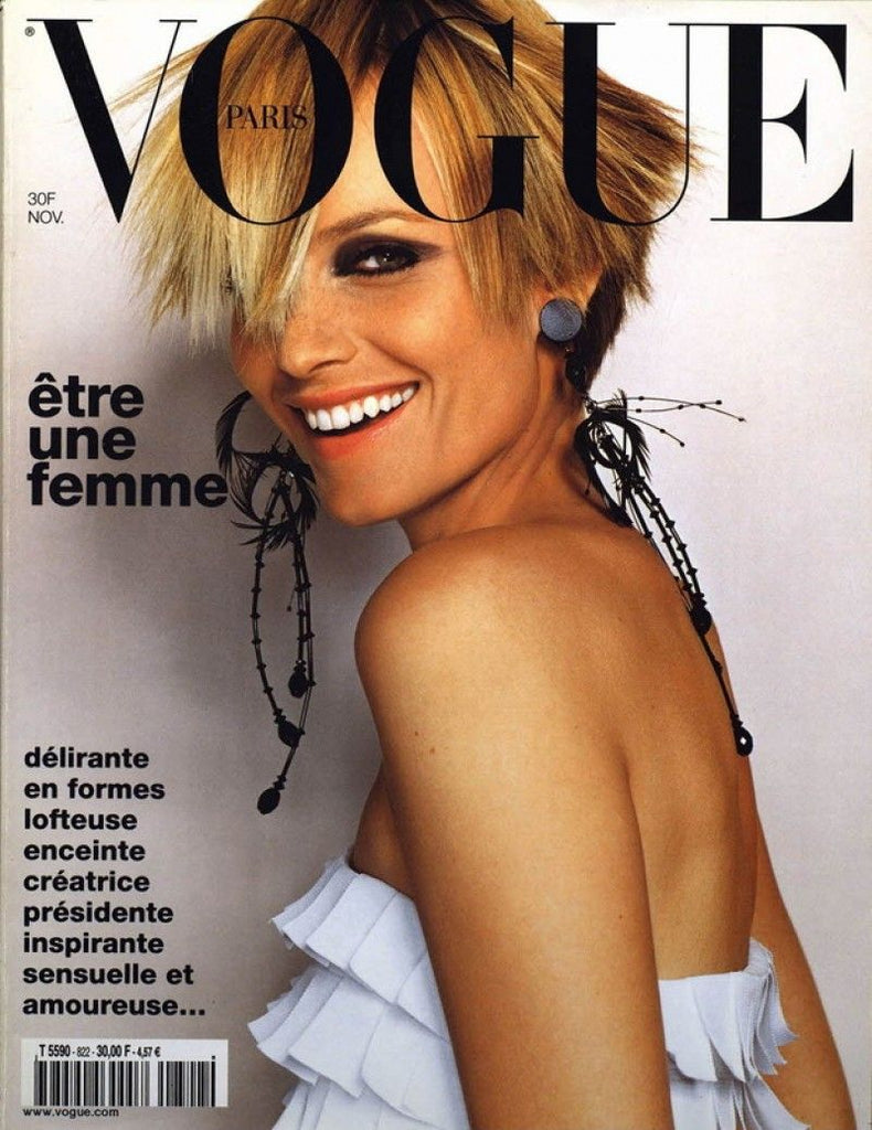 VOGUE Paris Magazine November 2001 AMBER VALLETTA Eva Herzigova KATE DILLON