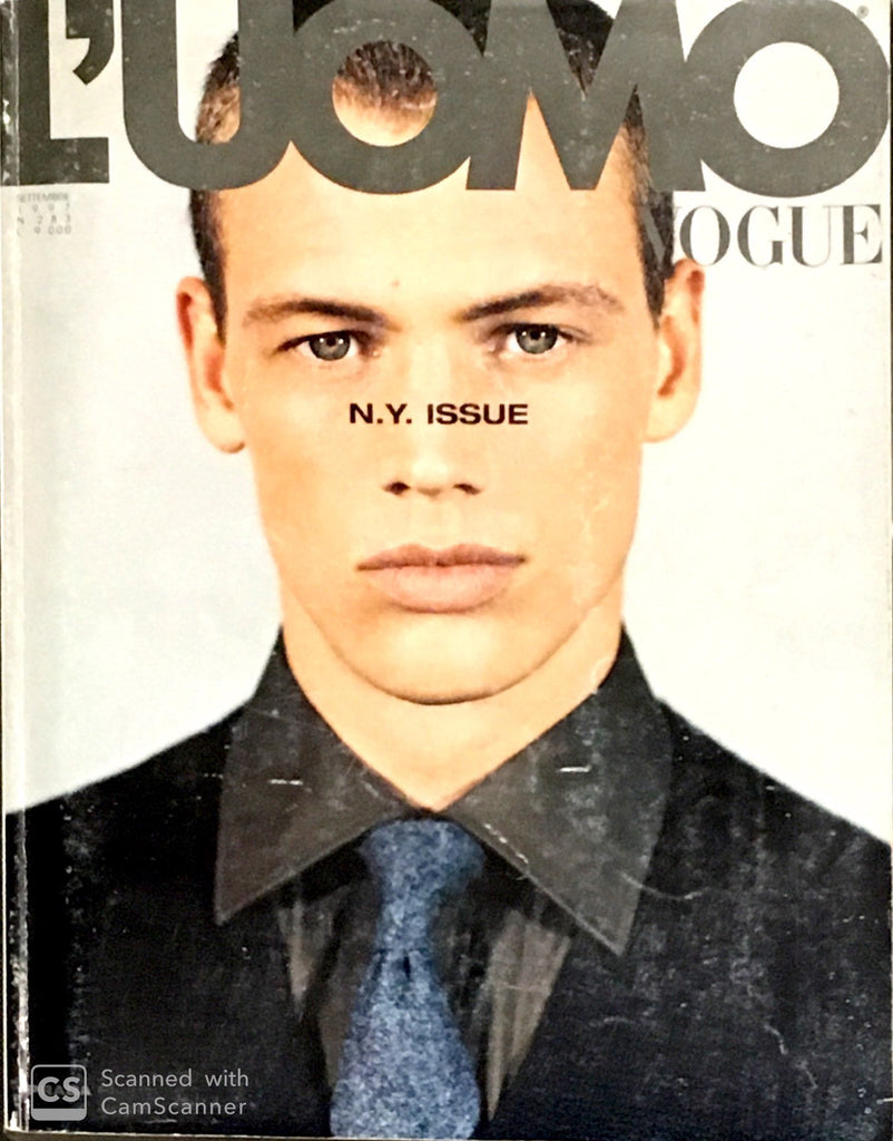 L'UOMO VOGUE Magazine September 1997 BRUCE WEBER Michele Hicks PHILIP GLASS