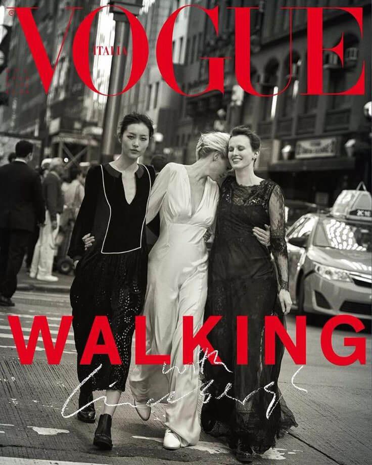 VOGUE Italia Magazine October 2016 LARA STONE Liu Wen ADRIANA LIMA Karen Elson - magazinecult