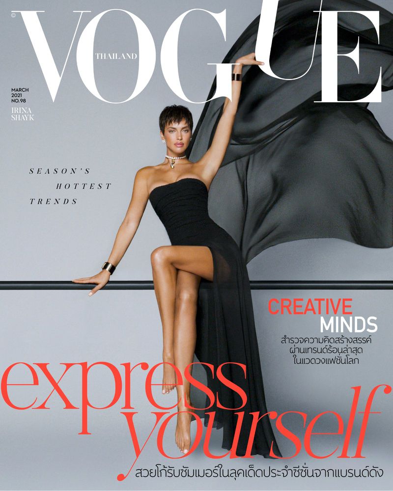 VOGUE Magazine THAILAND March 2021 IRINA SHAYK Kate Moss RIANNE VAN ROMPAEY Brand New