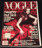 VOGUE US Magazine December 2000 NICOLE KIDMAN Angela Lindvall CARMEN KASS