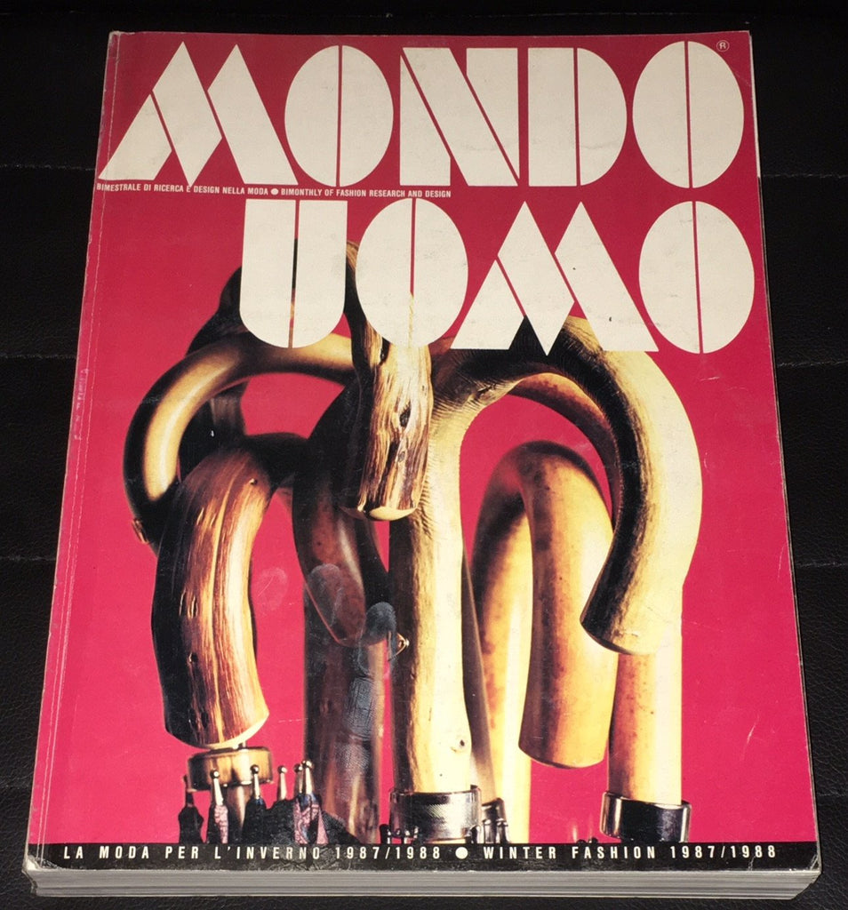 MONDO UOMO Italian Fashion Magazine September 1987 With English text