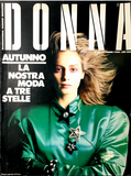 DONNA Magazine Italy 1985 LINDA EVANGELISTA Christine Bolster OLIVIERO TOSCANI