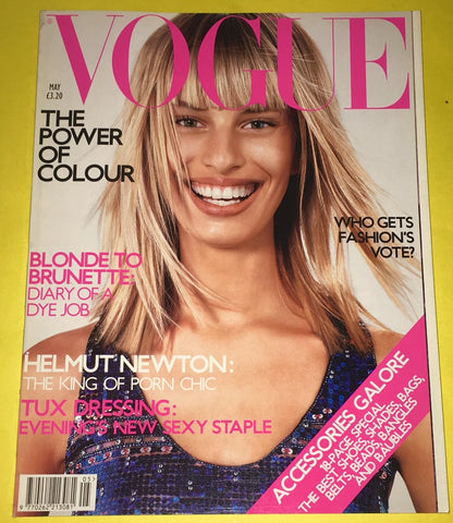 VOGUE Magazine UK May 2001 KAROLINA KURKOVA Shalom Harlow ANOUK LEPERE Newton