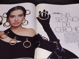 ELLE Italia Magazine February 1989 ROBERTA CHIRKO Claudia Schiffer OLIVIERO TOSCANI - magazinecult