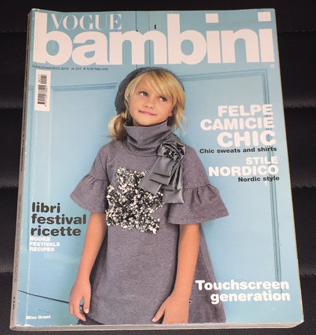 VOGUE BAMBINI Kids Children Enfant Fashion ITALIA Magazine July 2010