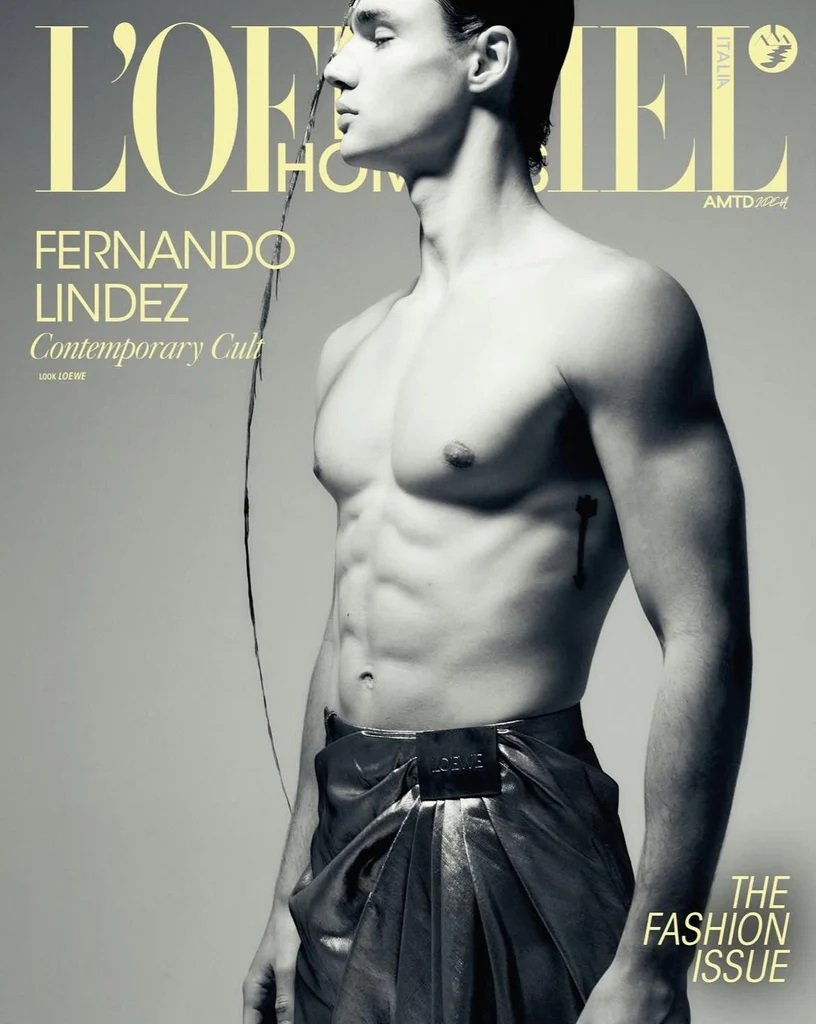 L'OFFICIEL Hommes Magazine ITALIA Spring 2025 FERNANDO LINDEZ